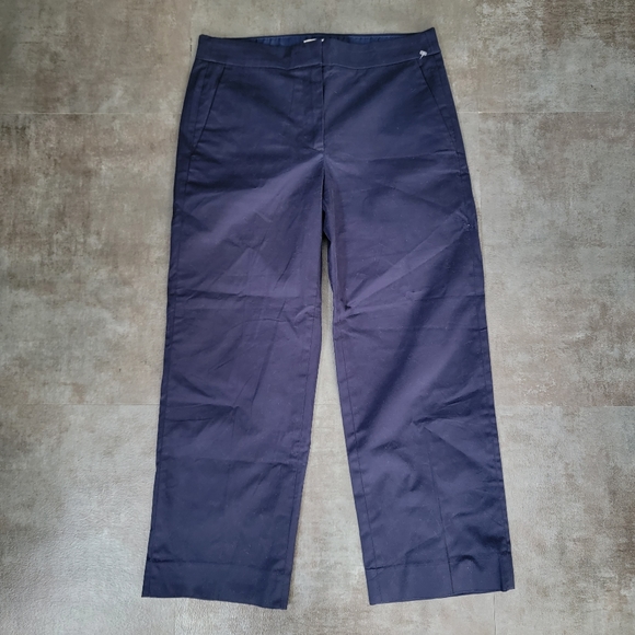 J. Crew Straight Leg Stretch Dress Pant, Women's Navy, Size 2 - Picture 2 of 7